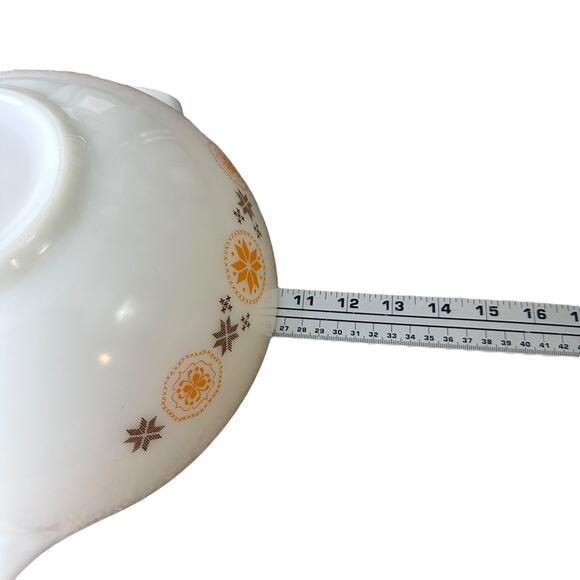 Vintage Pyrex Town & Country Mixing Nesting Bowl 10.5" White Kitchenware 444 - Picture 9 of 10